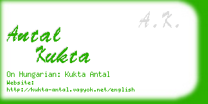 antal kukta business card